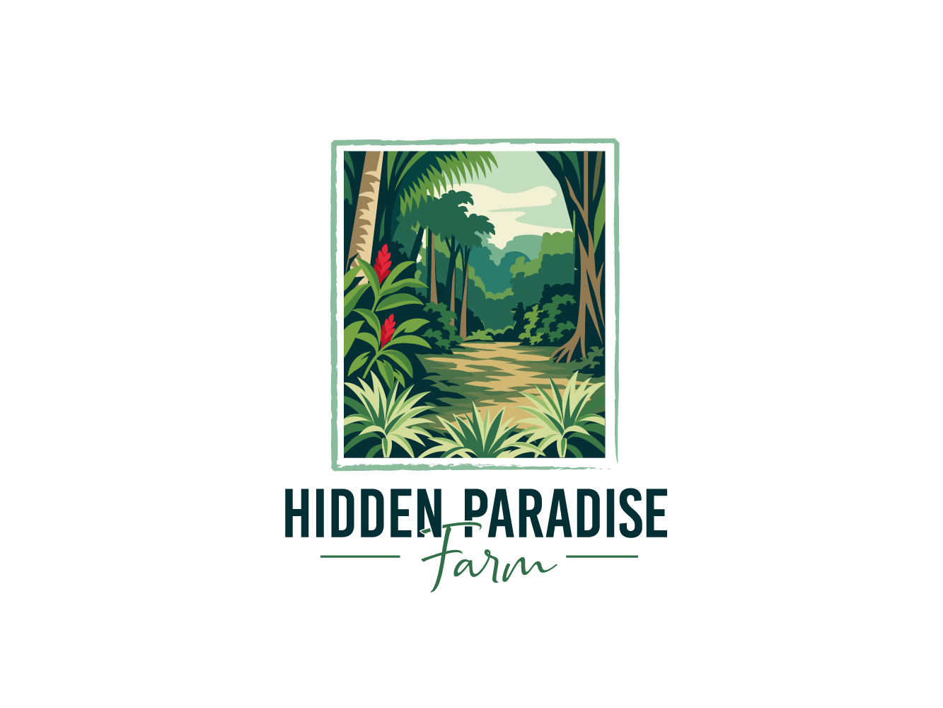 Logo Design by Dream Logo Design for Hidden Paradise Farm | Design #37716871