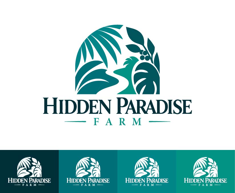 Logo Design by maes3o for Hidden Paradise Farm | Design #37722410