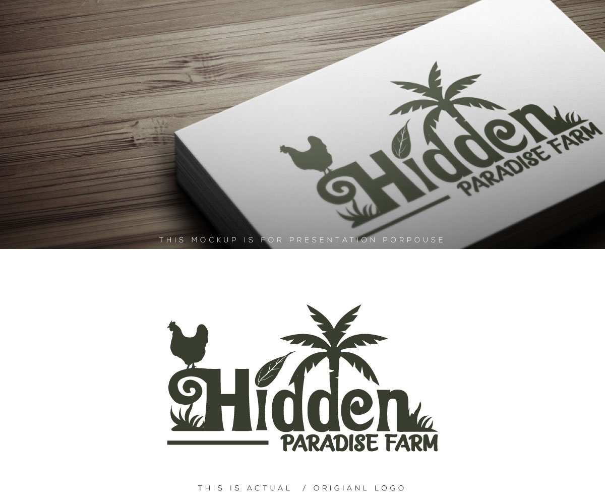 Logo Design by Ansh Design for Hidden Paradise Farm | Design #37716441