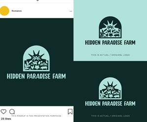 Logo Design by Ansh Design for Hidden Paradise Farm | Design: #37716442