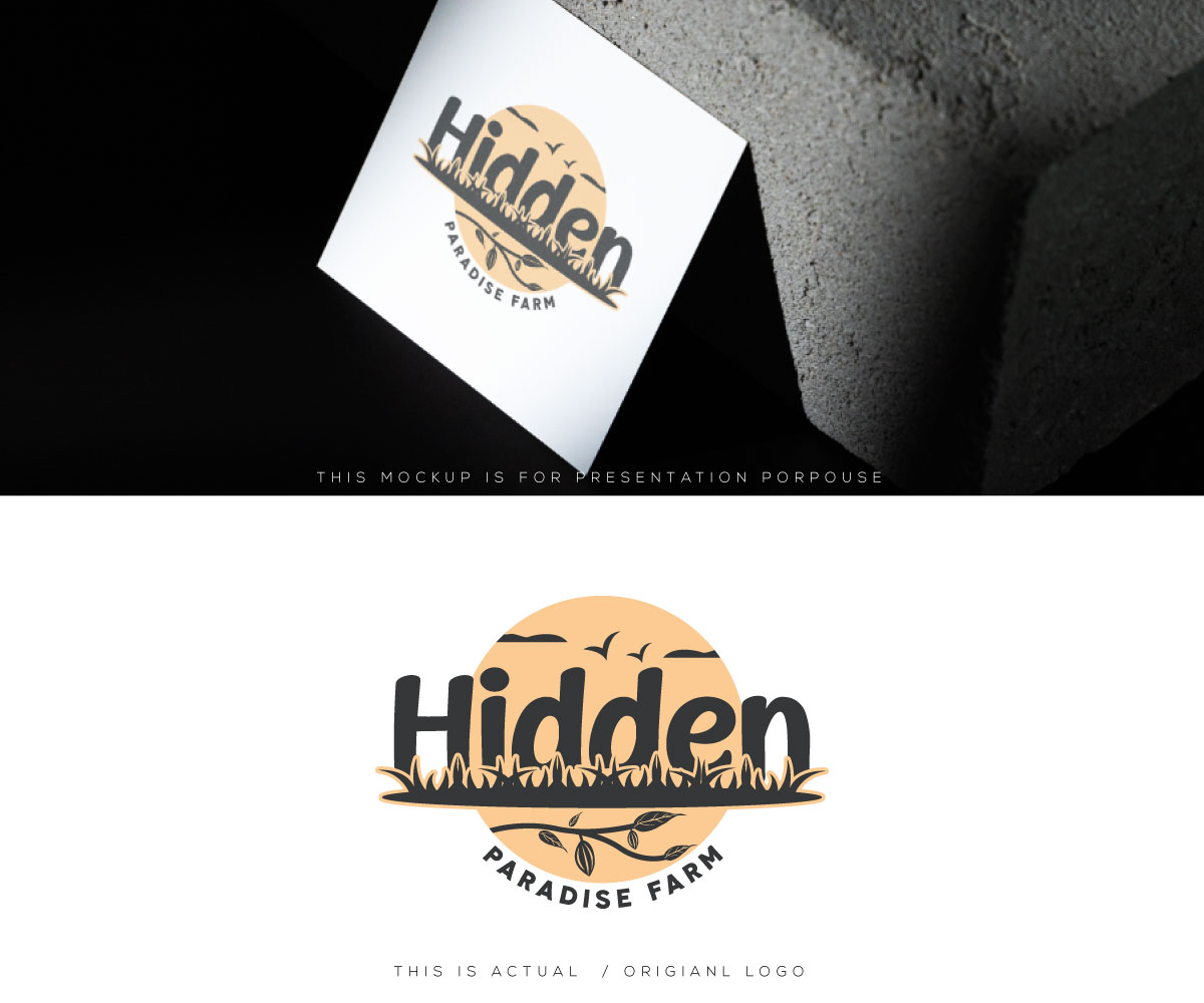 Logo Design by Ansh Design for Hidden Paradise Farm | Design #37716450