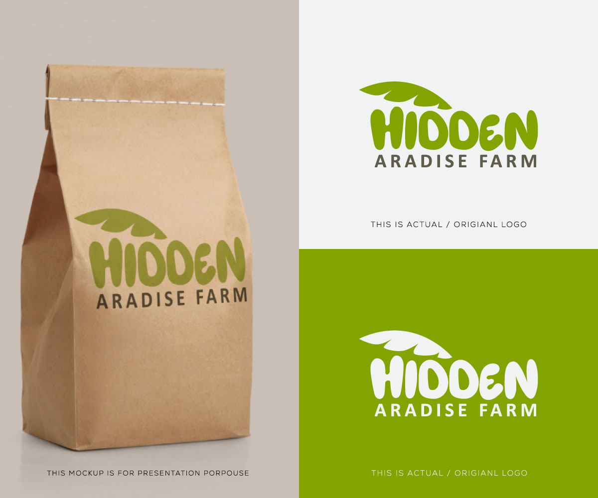 Logo Design by Ansh Design for Hidden Paradise Farm | Design #37716451