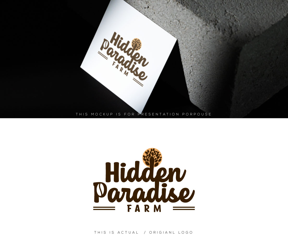 Logo Design by Ansh Design for Hidden Paradise Farm | Design #37718646