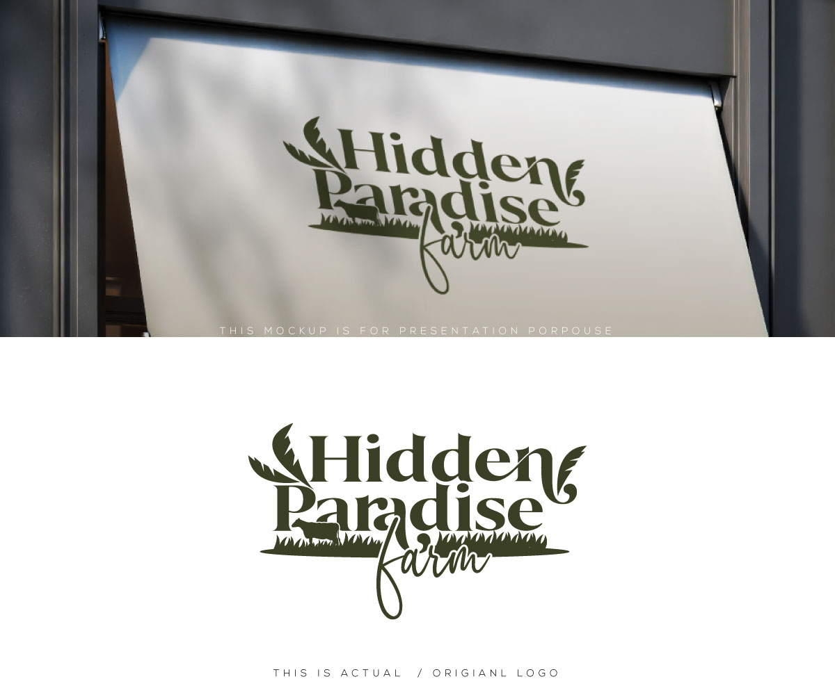 Logo Design by Ansh Design for Hidden Paradise Farm | Design #37718648