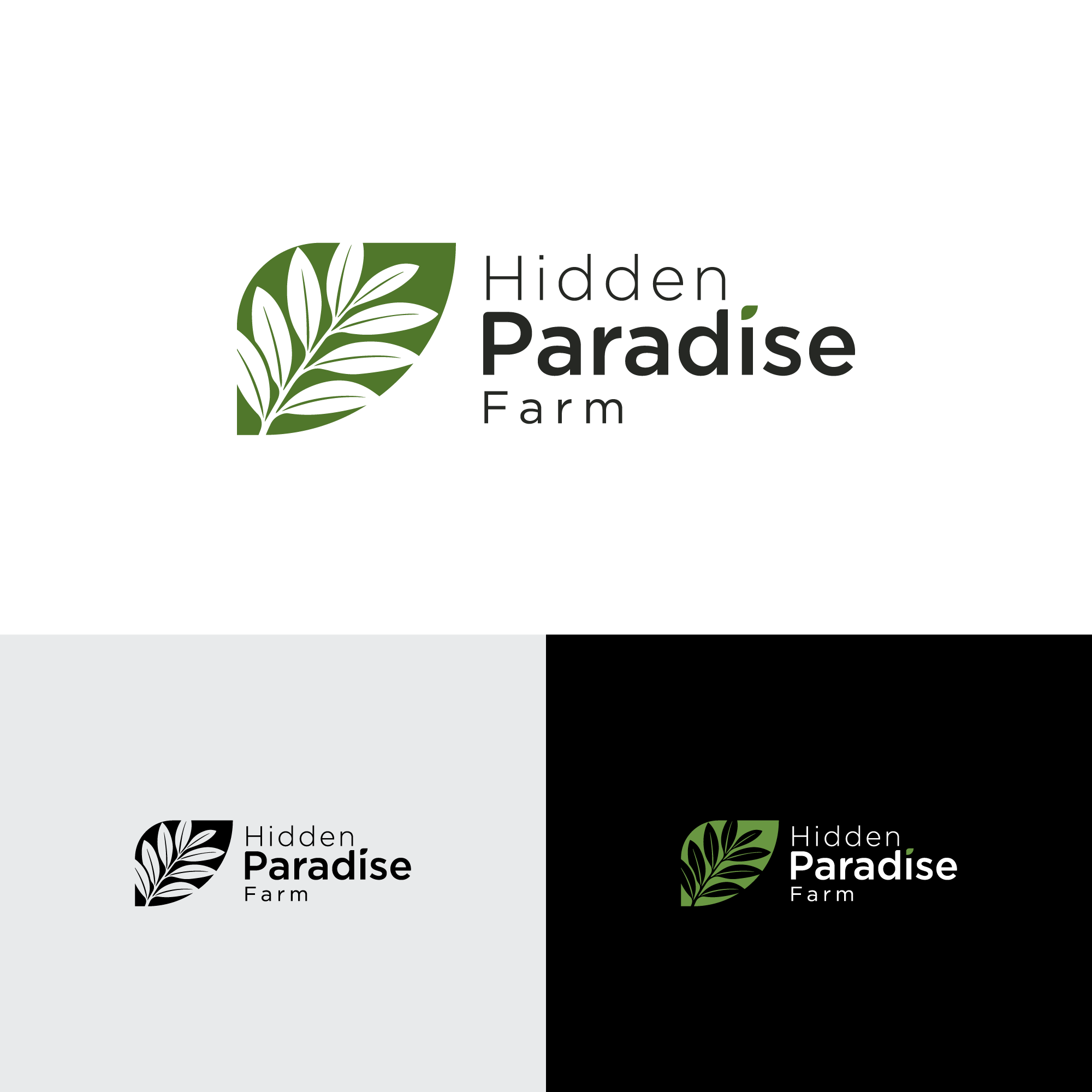 Logo Design by BerhasilKabeh for Hidden Paradise Farm | Design #37727878