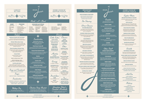 Menu Design by MarkoE for this project | Design #37727197