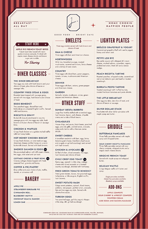Menu Design by designgreen for this project | Design: #37729470