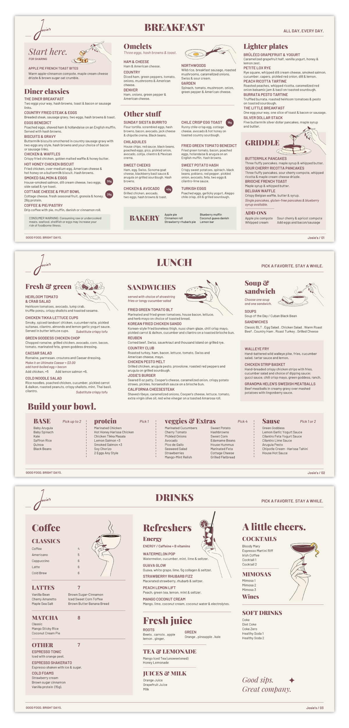 Menu Design by Magdi Bayoumi for this project | Design #37731054