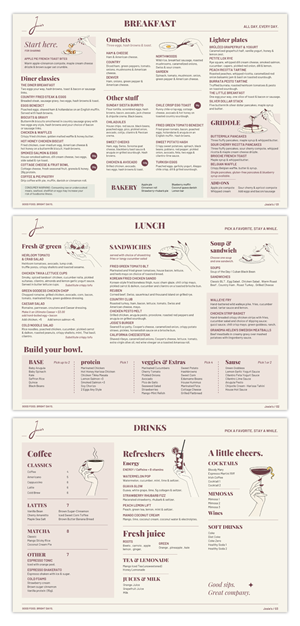 Menu Design by Magdi Bayoumi for this project | Design: #37731054