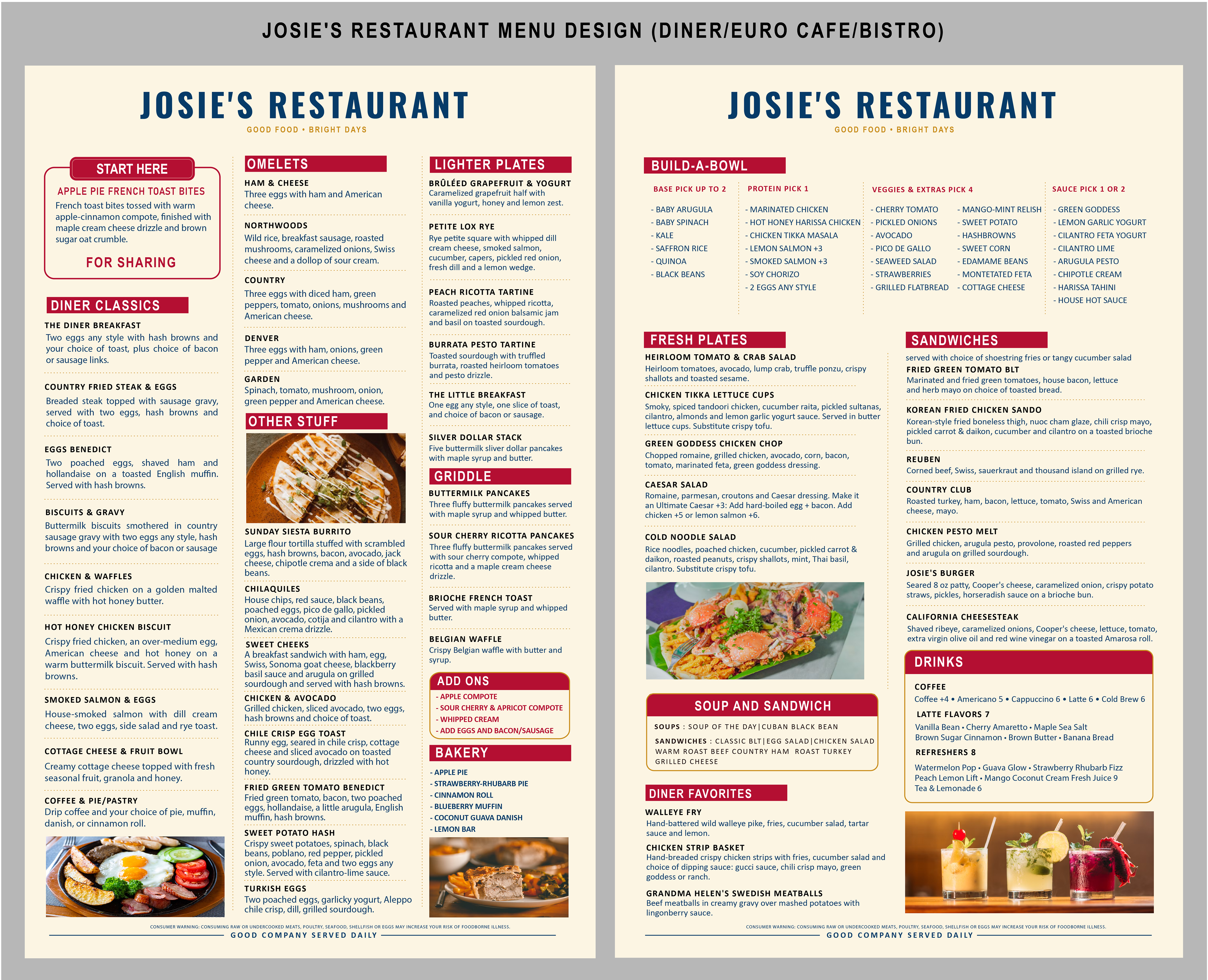 Menu Design by Mr Luca for this project | Design #37734602