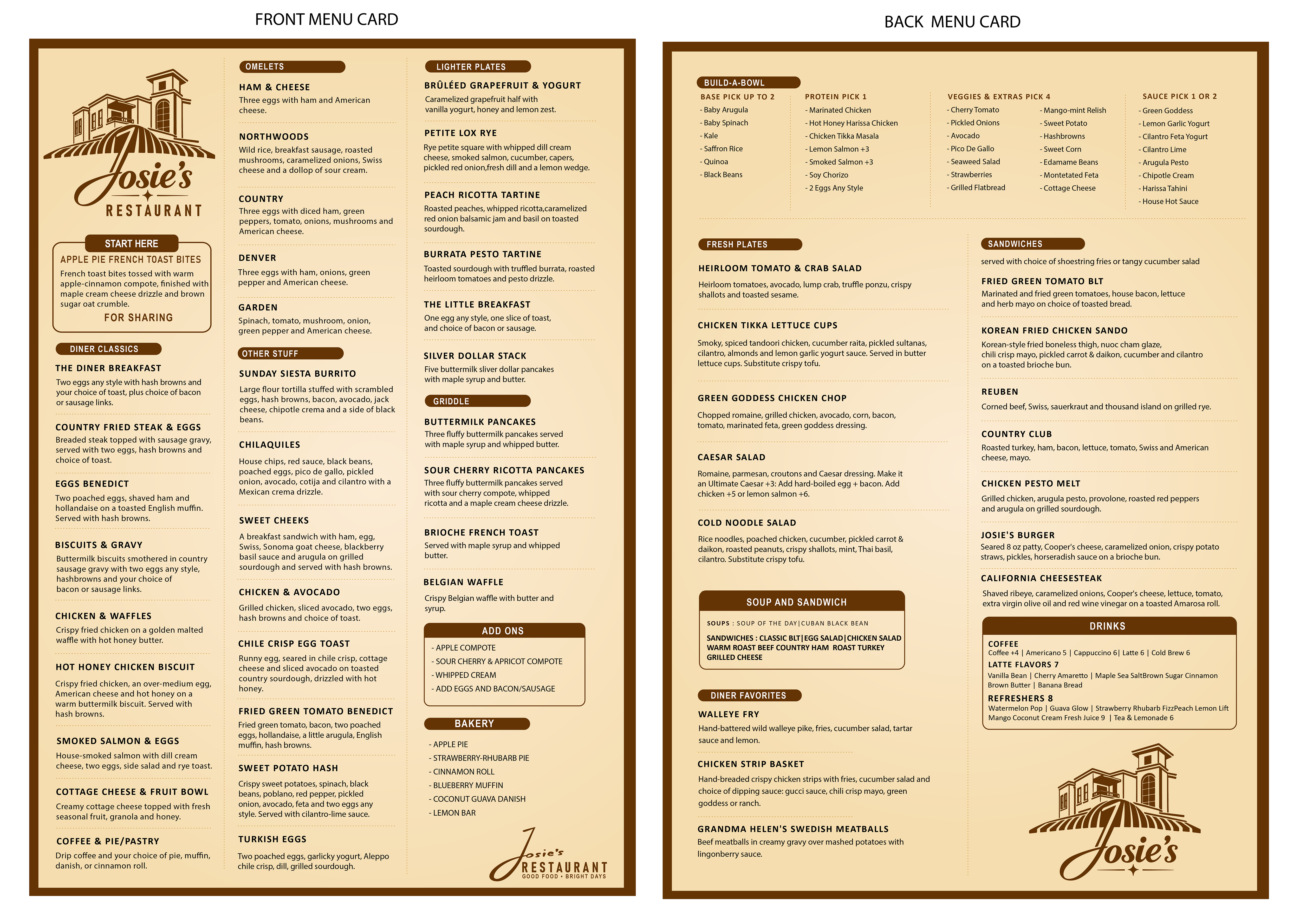 Menu Design by Mr Luca for this project | Design #37737312