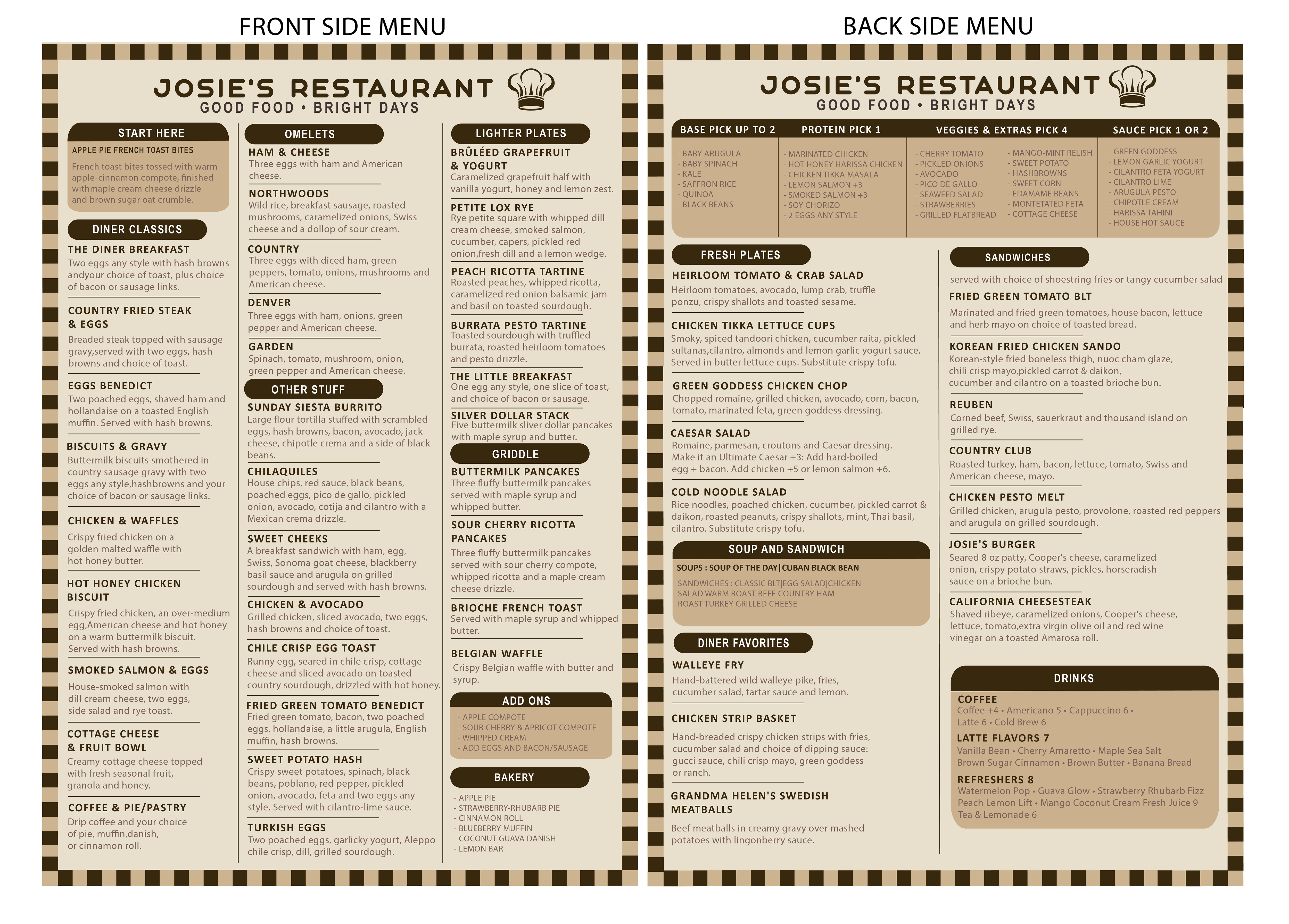 Menu Design by Mr Luca for this project | Design #37739888