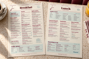 Menu Design by Muhammad Adnan Baloch