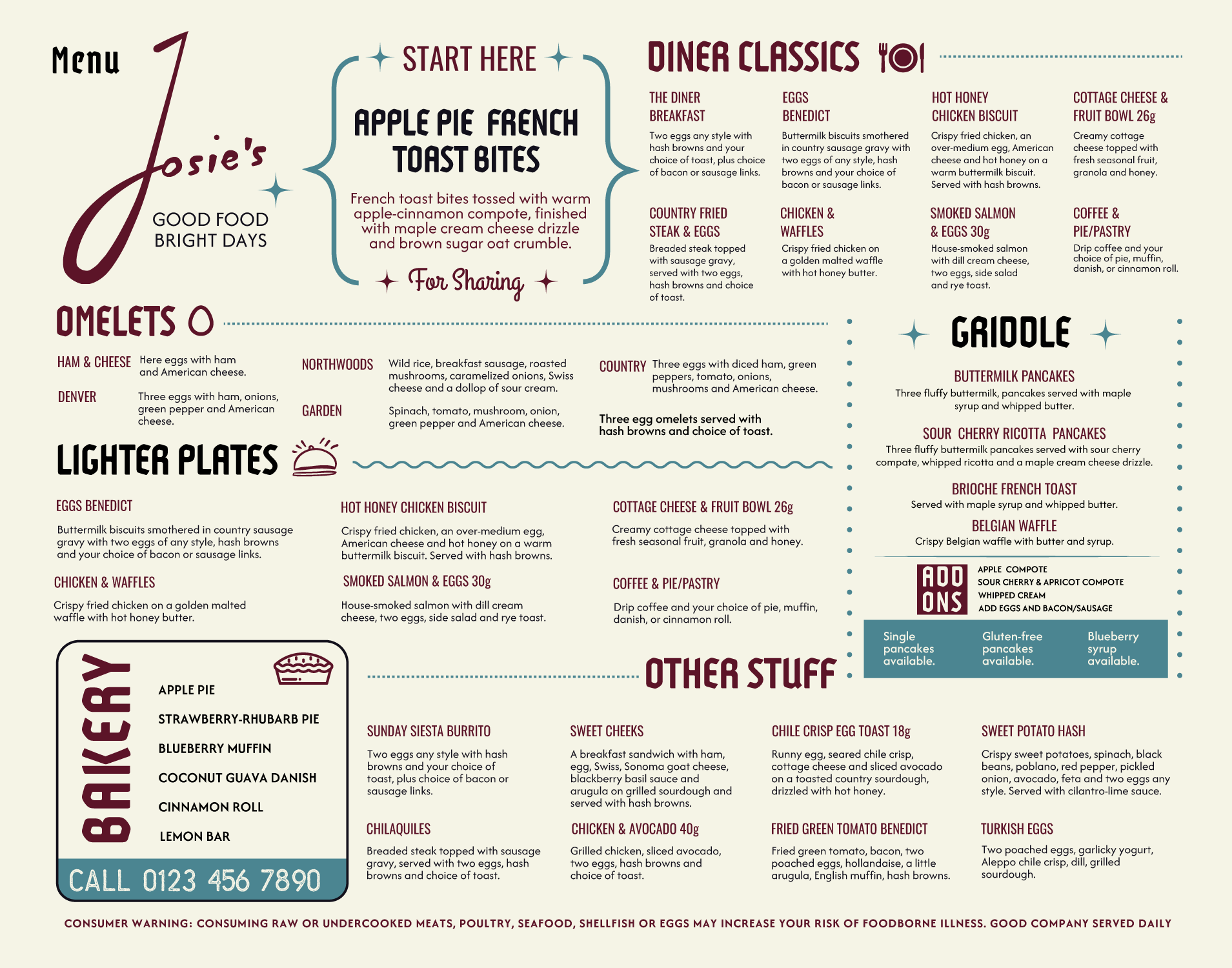 Menu Design by JK18 for this project | Design #37725485