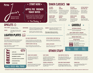 Menu Design by JK18 for this project | Design: #37725946