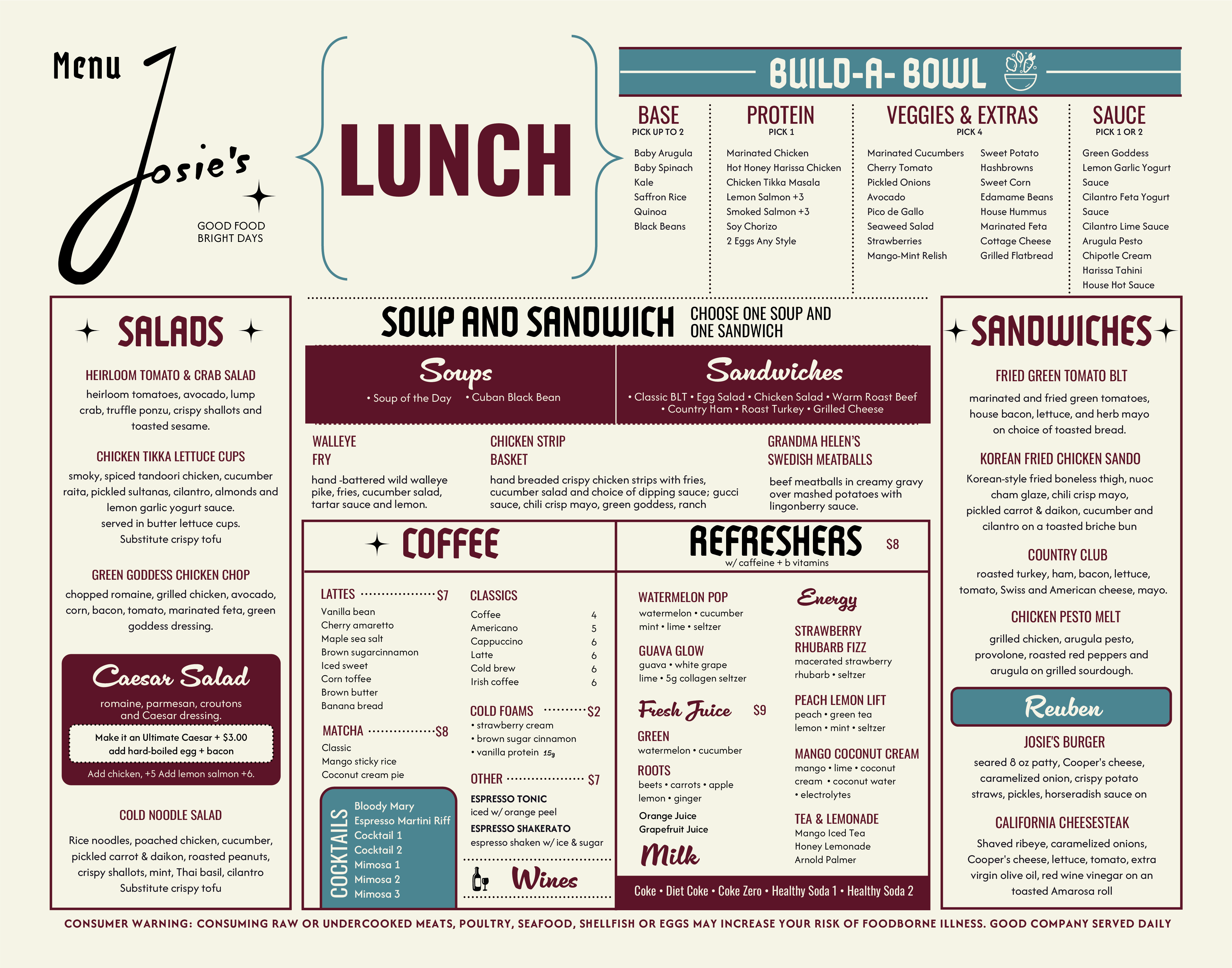 Menu Design by JK18 for this project | Design #37728586