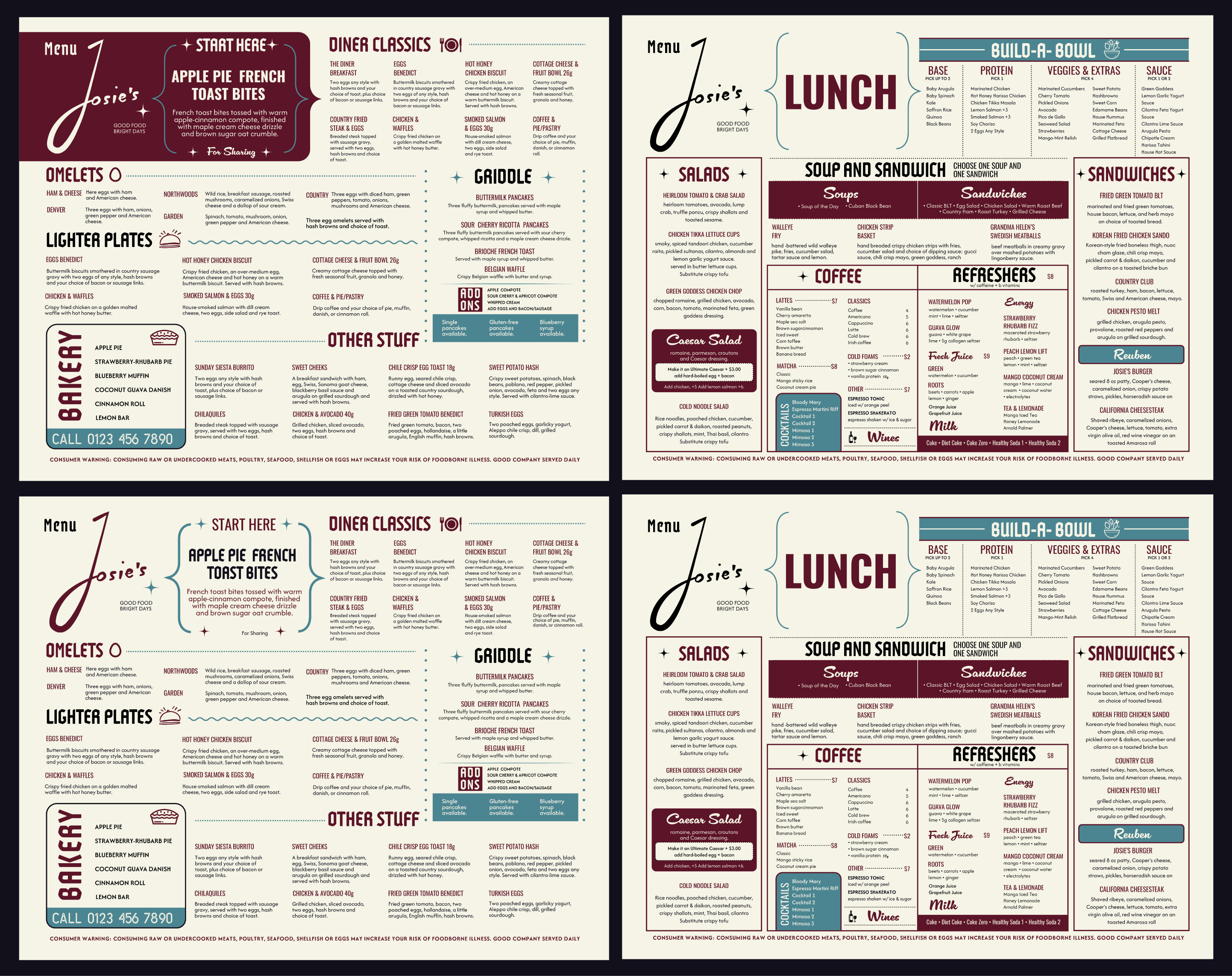 Menu Design by JK18 for this project | Design #37728587
