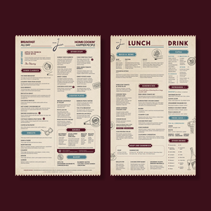 Menu Design by debdesign for this project | Design: #37722830