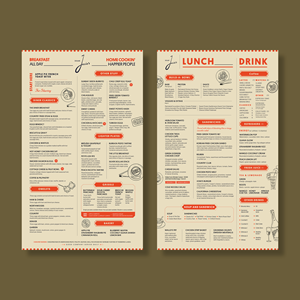 Menu Design by debdesign for this project | Design: #37722831