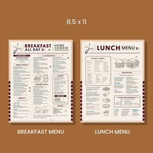 Menu Design by debdesign for this project | Design: #37725068