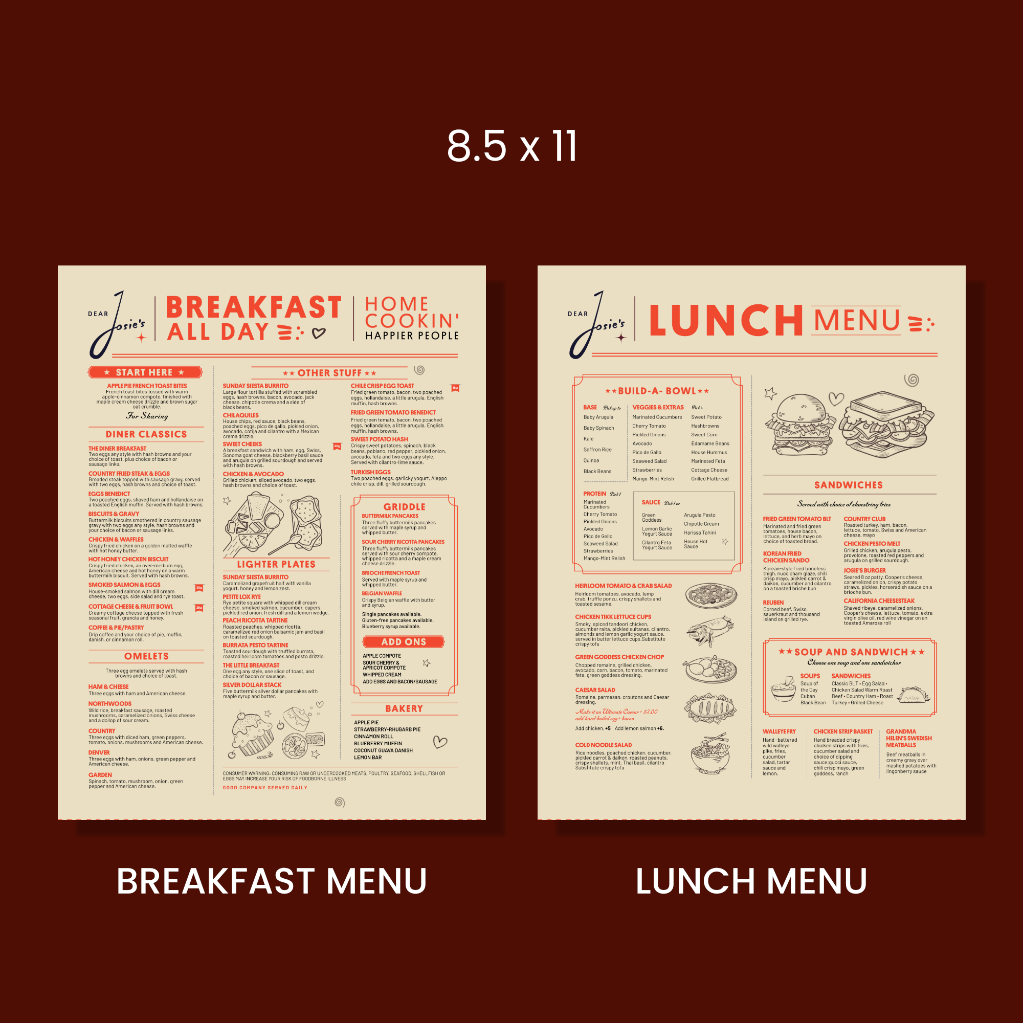 Menu Design by debdesign for this project | Design #37725069