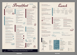 Menu Design by SAI DESIGNS for this project | Design: #37732054