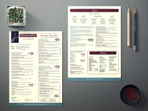 Menu Design by Impressive Designs for this project | Design #37722540