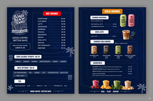 Menu Design by pb for this project | Design: #37723481