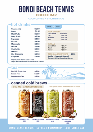 Menu Design by nng for this project | Design: #37728247