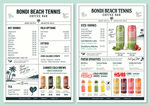 Menu Design by JK18 for this project | Design: #37720235