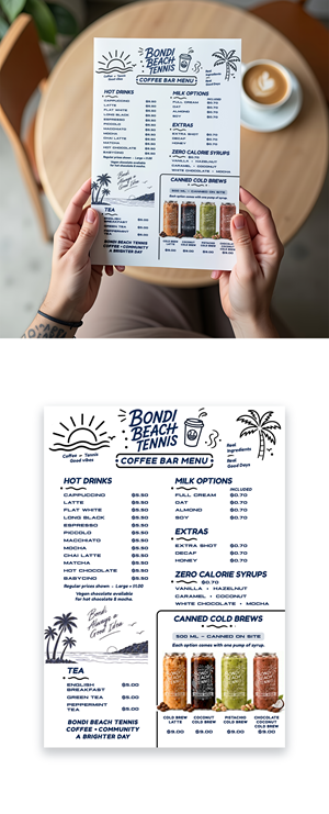 Menu Design by ed_scenery for this project | Design #37727525