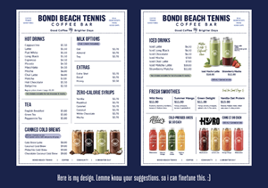 Menu Design by Jeewz for this project | Design: #37720343