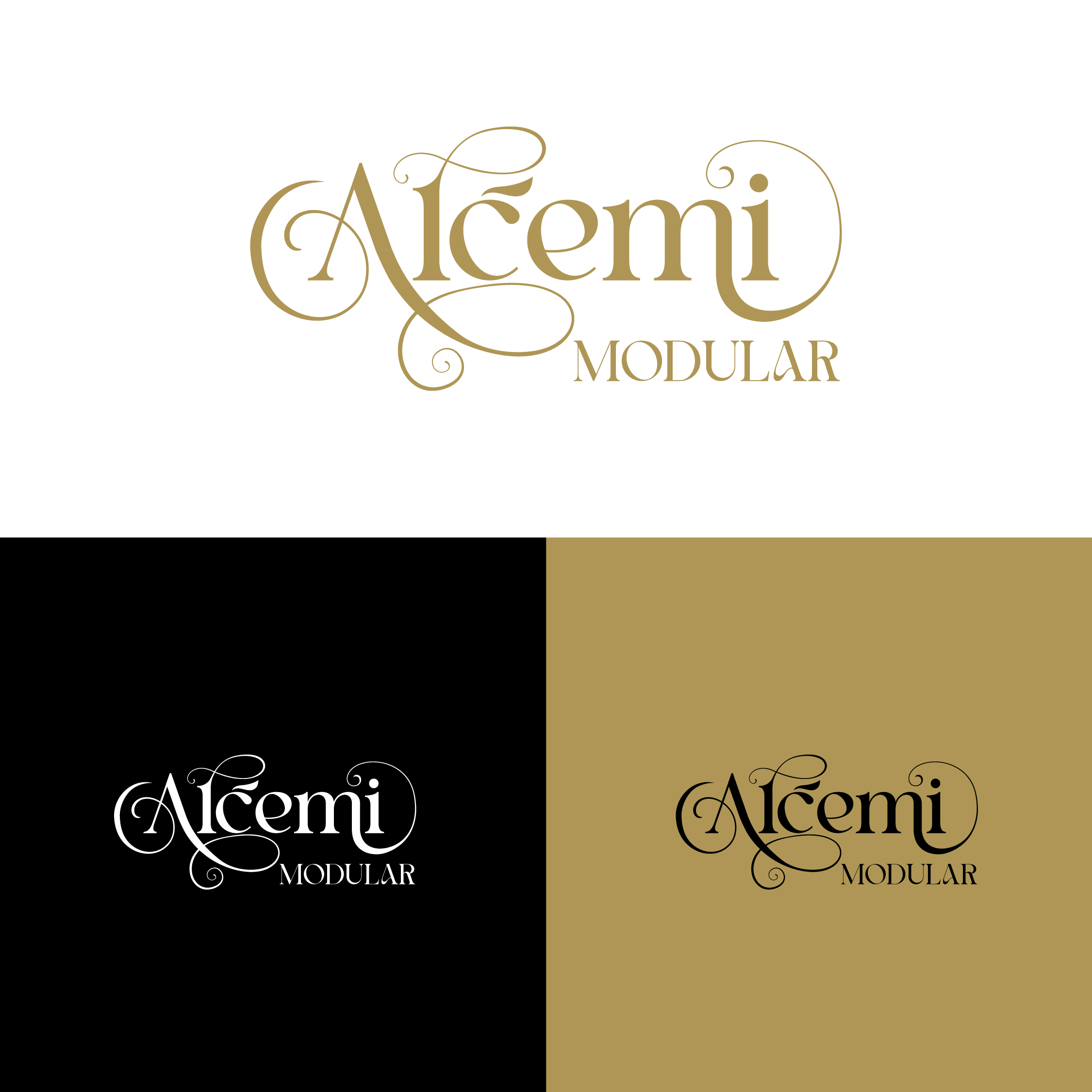 Logo Design by Toqeer Hussain for ALCEMI MODULAR | Design #37734192