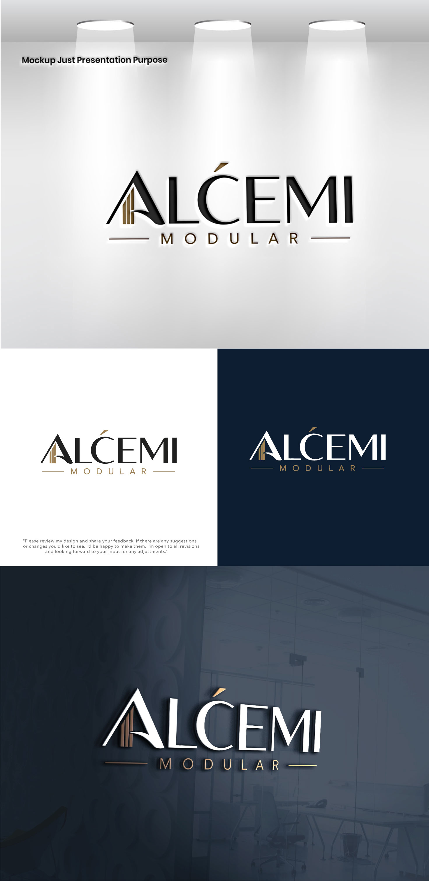 Logo Design by Pixel Signature for ALCEMI MODULAR | Design #37727328