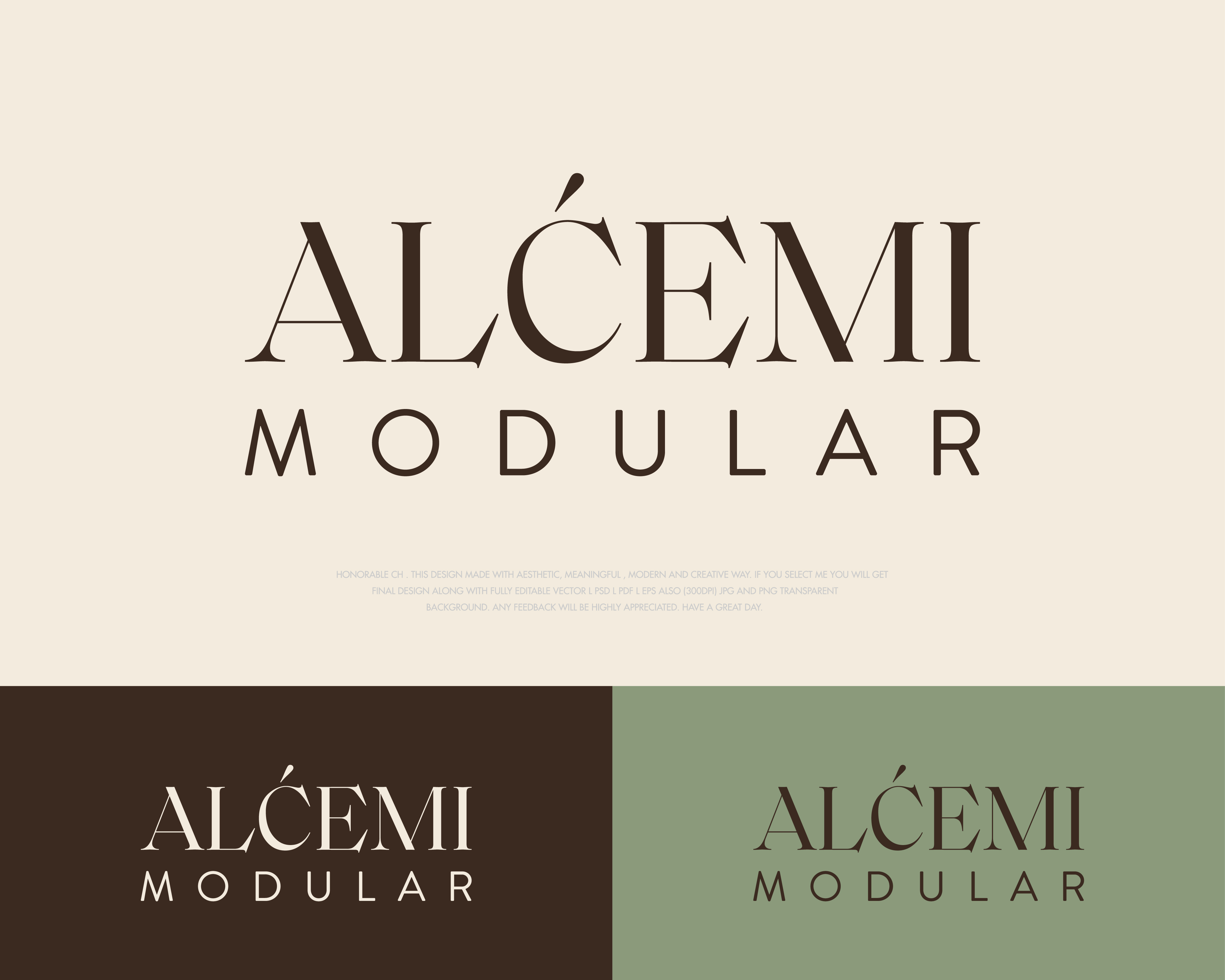 Logo Design by Riad | Branding & Logo Expert for ALCEMI MODULAR | Design #37732854