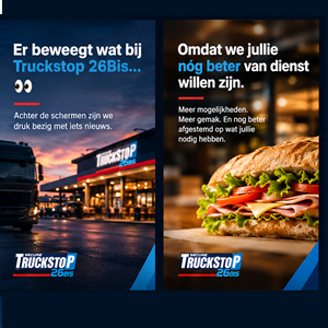 Graphic Design by MarkindDesign for Truckstop 26Bis BV | Design: #37750763