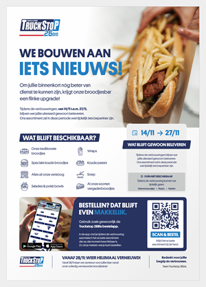 Customer Flyer – Temporary Delivery Menu During Renovation