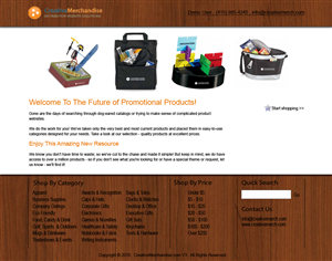 Web Design by Mariana Yonamine for Creative Merchandise | Design: #74649