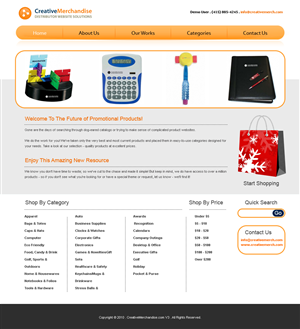 Web Design by Expert Designer for Creative Merchandise | Design #71521
