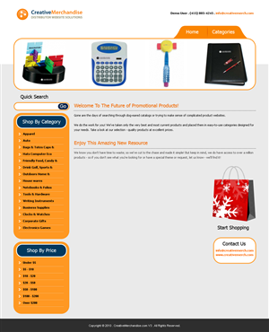 Web Design by Expert Designer for Creative Merchandise | Design: #72873