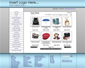 Web Design by Ryan Stinde for Creative Merchandise | Design: #69867