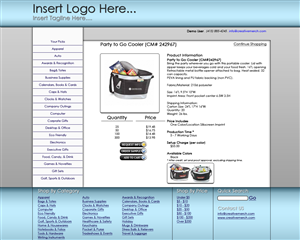 Web Design by Ryan Stinde for Creative Merchandise | Design: #69868
