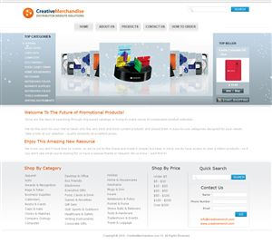 Web Design by Parag Thakur for Creative Merchandise | Design #71829