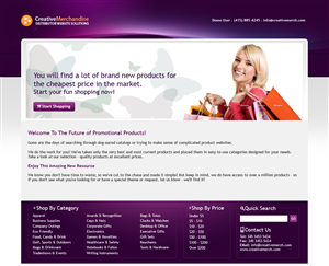 Web Design by Sky Ram for Creative Merchandise | Design: #71053