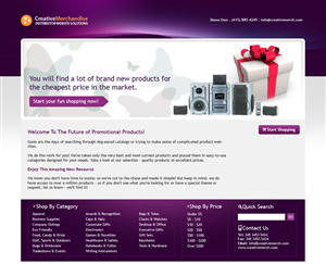 Web Design by Sky Ram for Creative Merchandise | Design #72752