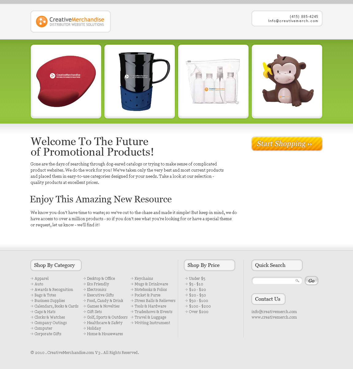 Web Design by Two heads for Creative Merchandise | Design #72025
