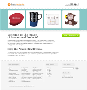 Web Design by Two heads for Creative Merchandise | Design #72029