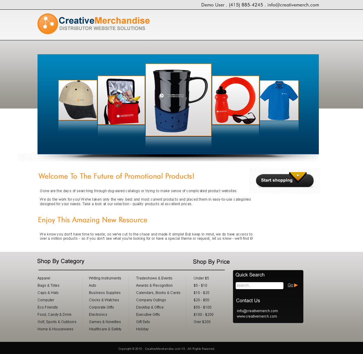 Web Design by LogoDesigns.ae for Creative Merchandise | Design #72736