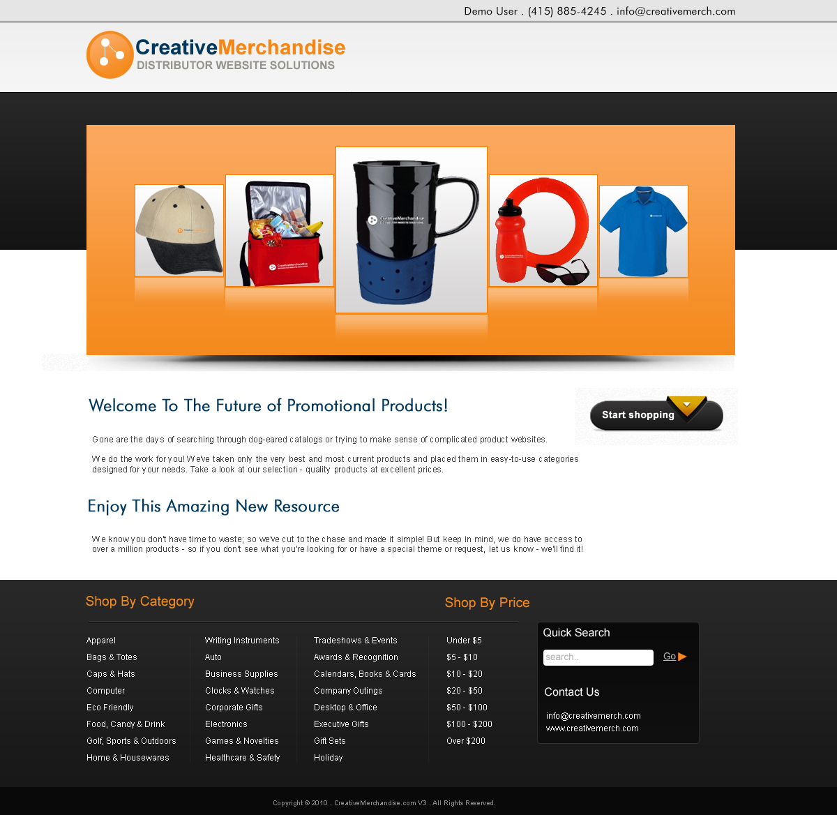 Web Design by LogoDesigns.ae for Creative Merchandise | Design #72740