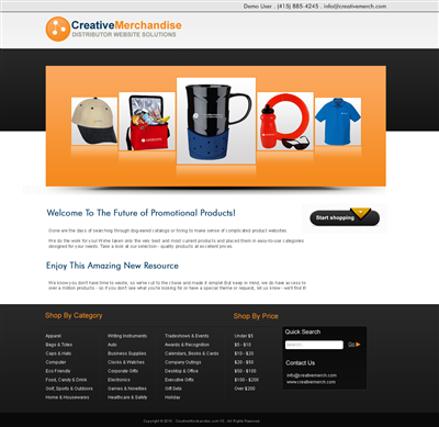 Web Design by LogoDesigns.ae for Creative Merchandise | Design: #72740